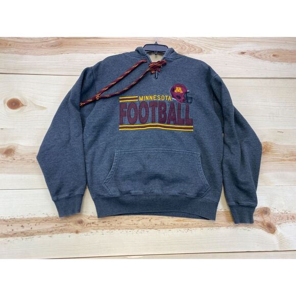 Signature Other - Minnesota Golden Gophers Sweatshirt Small Gray Hoodie Football Heavyweight Lace
